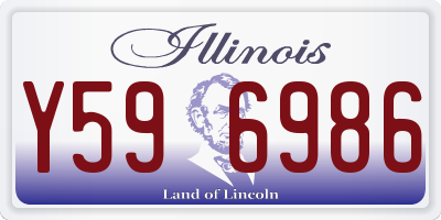 IL license plate Y596986