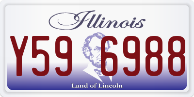IL license plate Y596988