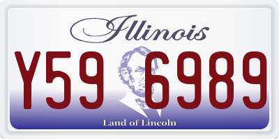 IL license plate Y596989