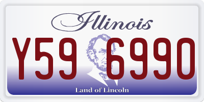 IL license plate Y596990