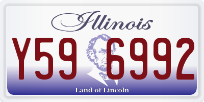 IL license plate Y596992