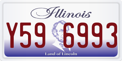 IL license plate Y596993