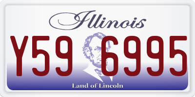 IL license plate Y596995