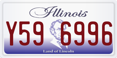 IL license plate Y596996