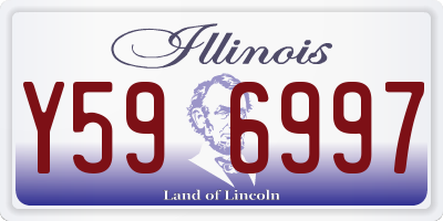 IL license plate Y596997