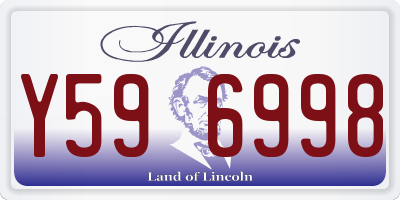 IL license plate Y596998