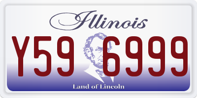 IL license plate Y596999
