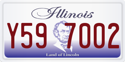 IL license plate Y597002