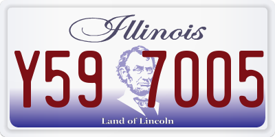 IL license plate Y597005