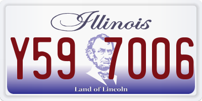 IL license plate Y597006