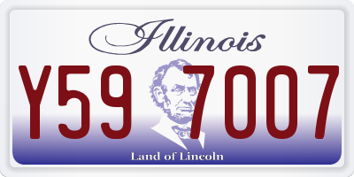 IL license plate Y597007