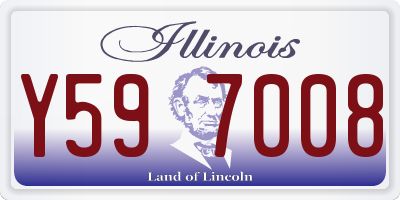 IL license plate Y597008