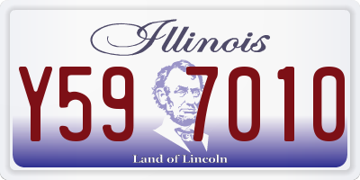 IL license plate Y597010