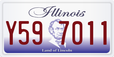 IL license plate Y597011