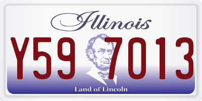 IL license plate Y597013