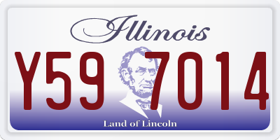 IL license plate Y597014