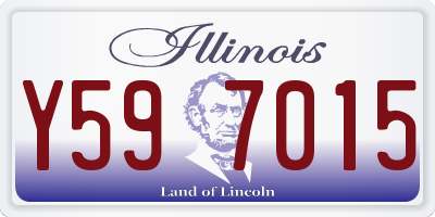 IL license plate Y597015