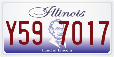 IL license plate Y597017