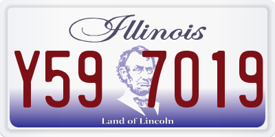 IL license plate Y597019