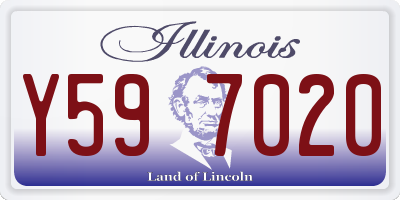 IL license plate Y597020