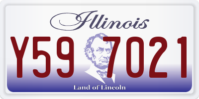 IL license plate Y597021