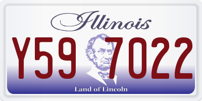 IL license plate Y597022