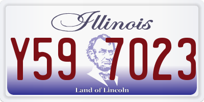 IL license plate Y597023