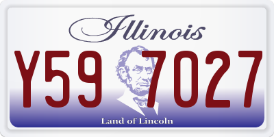 IL license plate Y597027