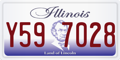 IL license plate Y597028