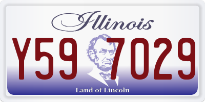 IL license plate Y597029