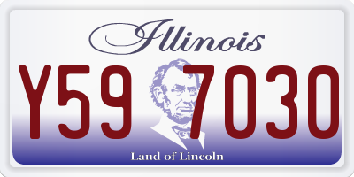 IL license plate Y597030