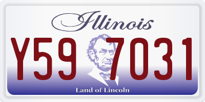 IL license plate Y597031
