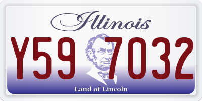 IL license plate Y597032