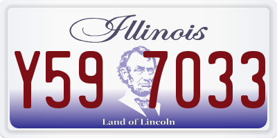 IL license plate Y597033