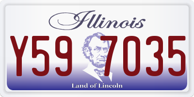 IL license plate Y597035