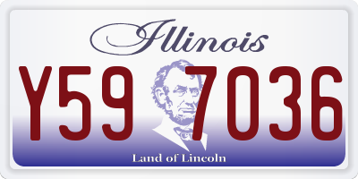 IL license plate Y597036