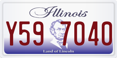 IL license plate Y597040