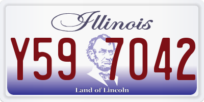 IL license plate Y597042