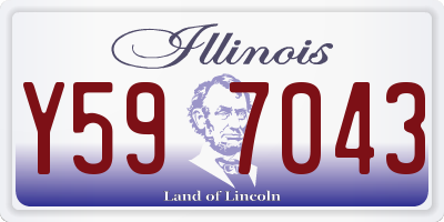 IL license plate Y597043
