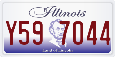 IL license plate Y597044