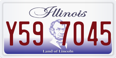 IL license plate Y597045