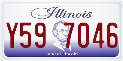 IL license plate Y597046