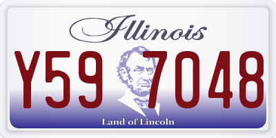 IL license plate Y597048