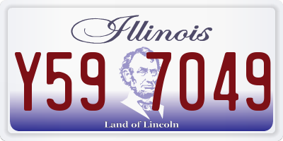 IL license plate Y597049