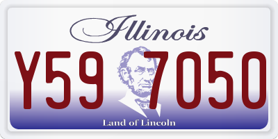 IL license plate Y597050
