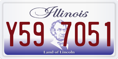 IL license plate Y597051
