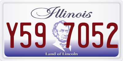 IL license plate Y597052