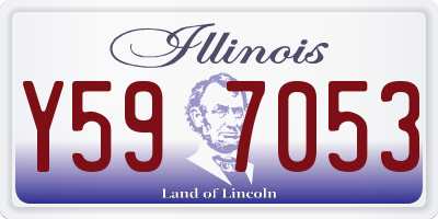 IL license plate Y597053