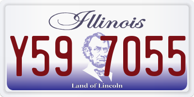 IL license plate Y597055