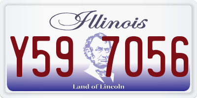 IL license plate Y597056